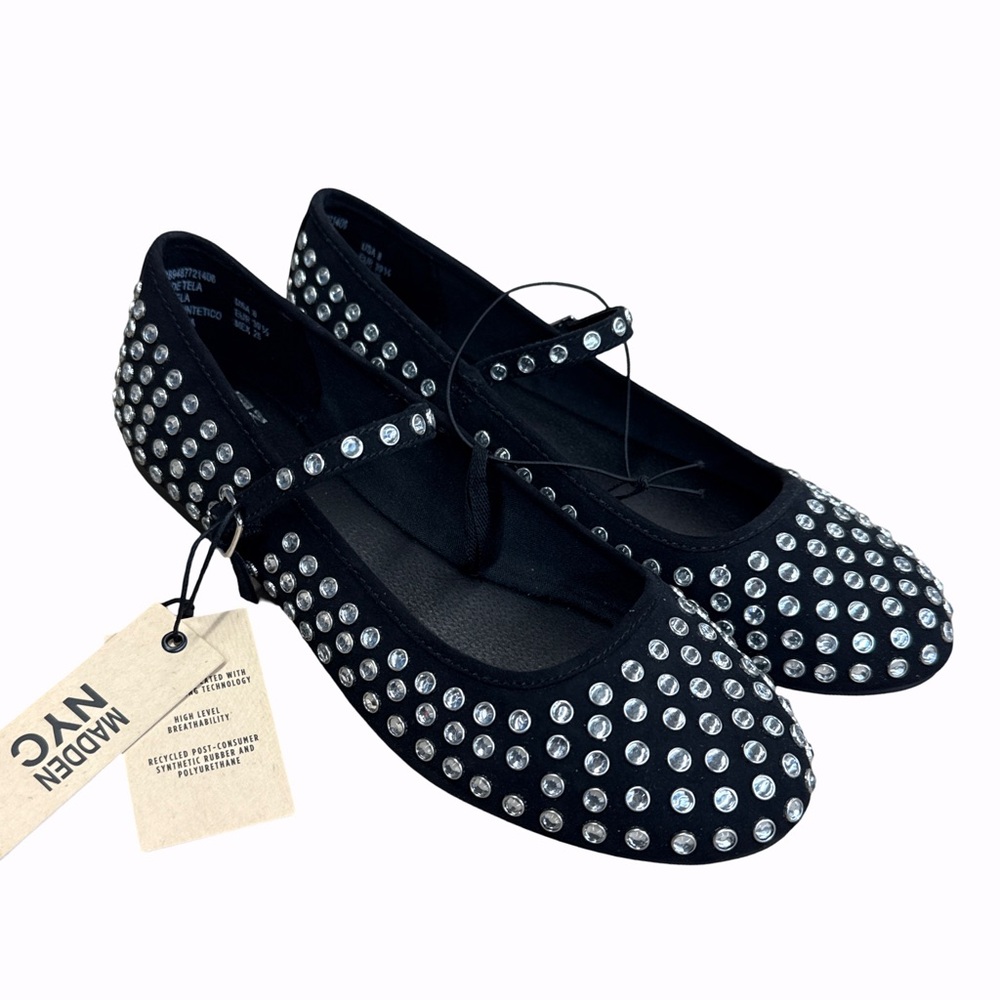 Madden NYC 
Women's Studded Mary Jane Flats 
Size 6, 7, 8
New in Box with Tags